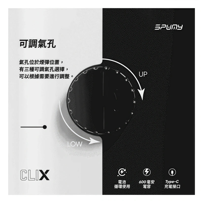 SPUMY Clix 思邦迷 7500口 Puffs 電子煙拋棄式｜大容量一次性電子煙-VAKA糖果雲煙館