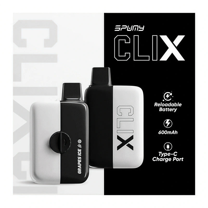 SPUMY Clix 思邦迷 7500口 Puffs 電子煙拋棄式｜大容量一次性電子煙-VAKA糖果雲煙館