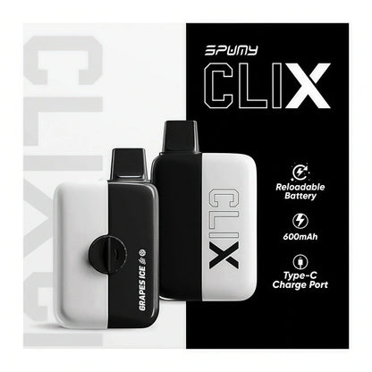SPUMY Clix 思邦迷 7500口 Puffs 電子煙拋棄式｜大容量一次性電子煙-VAKA糖果雲煙館