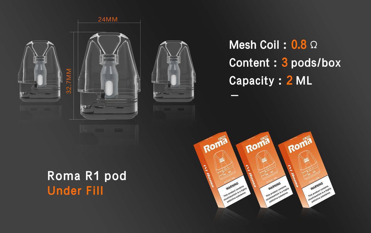 ROMA羅馬R1空倉 通用OXVA小蠻牛（三入組/2ML）-VAKA糖果雲煙館