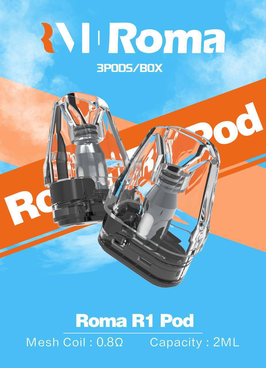 ROMA羅馬R1空倉 通用OXVA小蠻牛（三入組/2ML）-VAKA糖果雲煙館